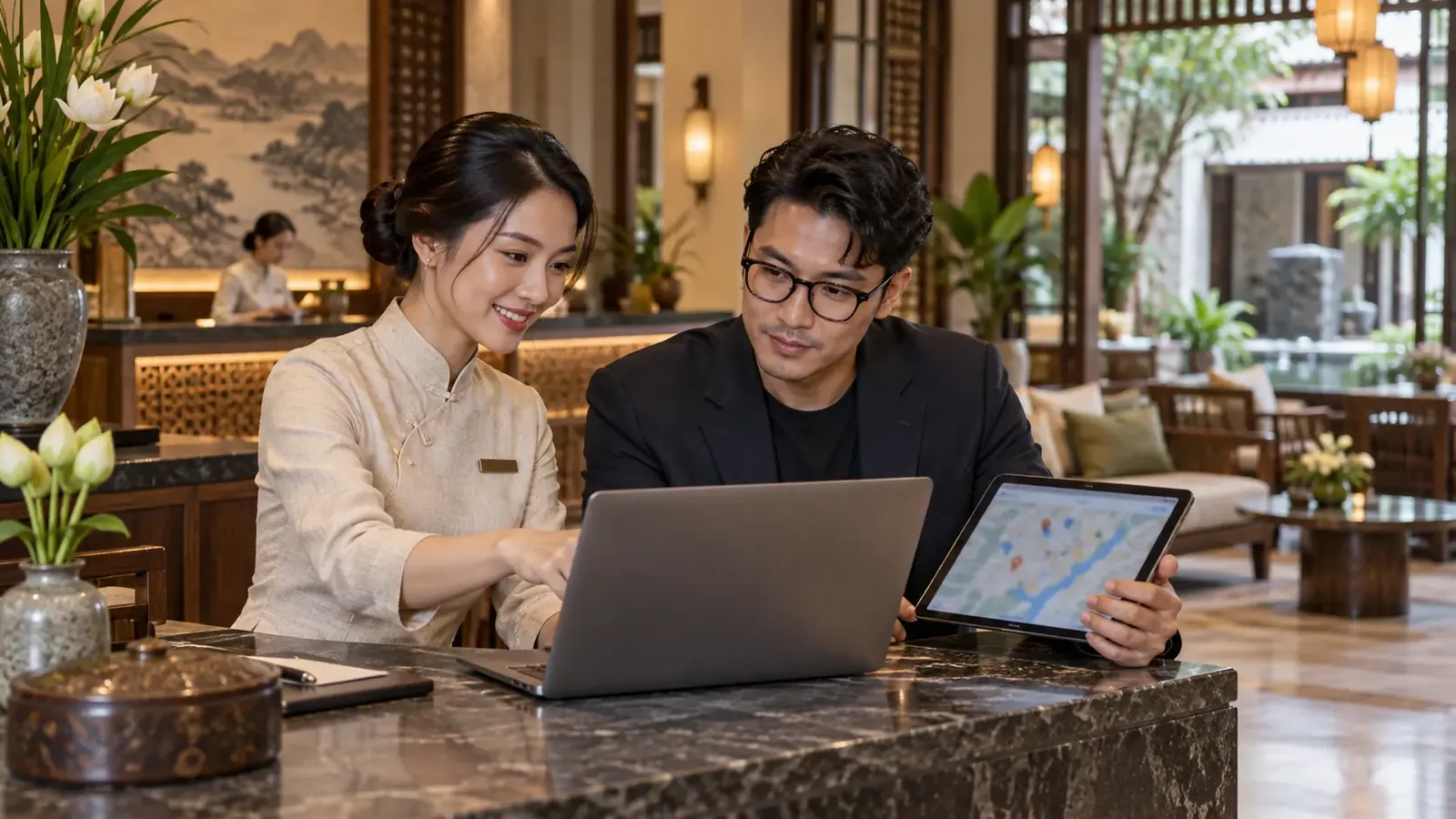 Quản lý khách sạn trao đổi chiến lược quảng cáo du lịch