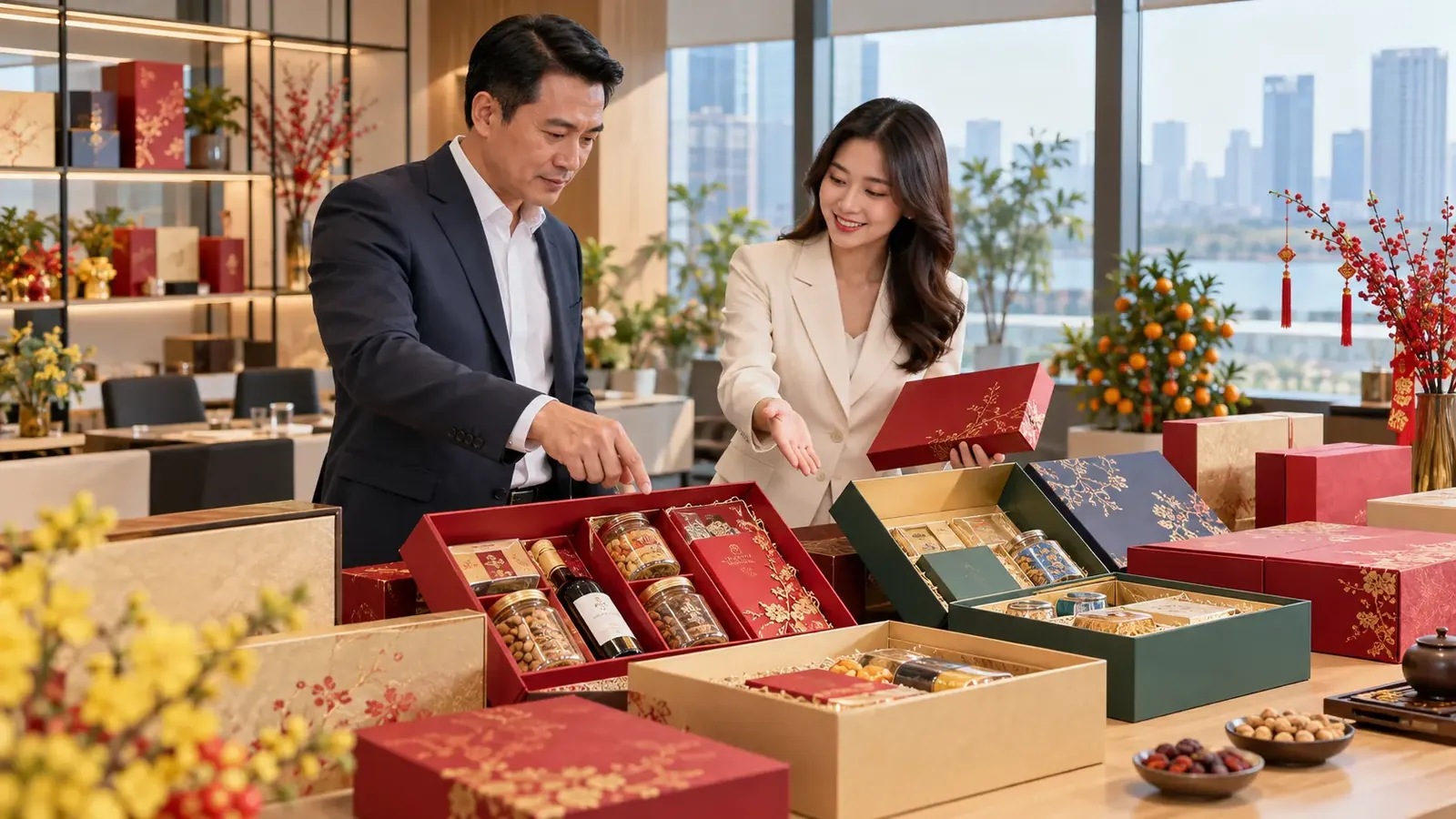 Doanh nghiệp lựa chọn quà Tết tặng đối tác và nhân viên